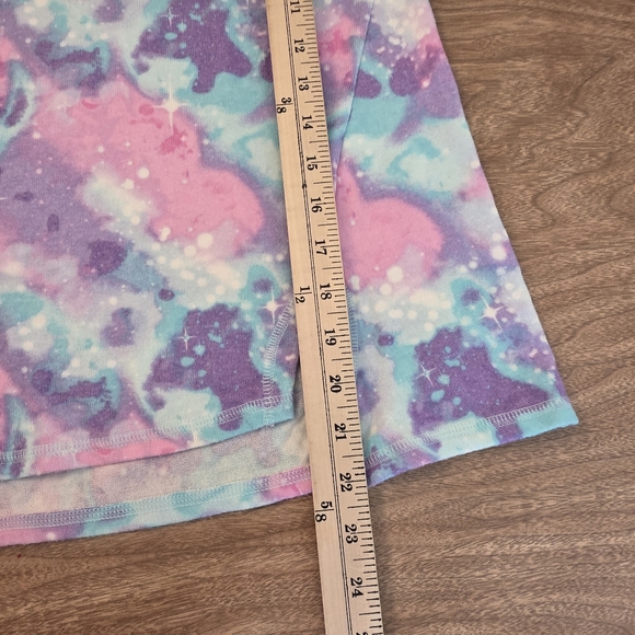 Lands End Girls XL 14 - 16 Cozy Top Galaxy Pattern Pastel Pullover NWOT - Picture 11 of 14